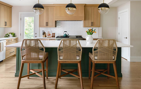 Kitchen island with seating