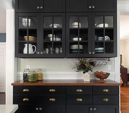 Kitchen with custom cabinetry